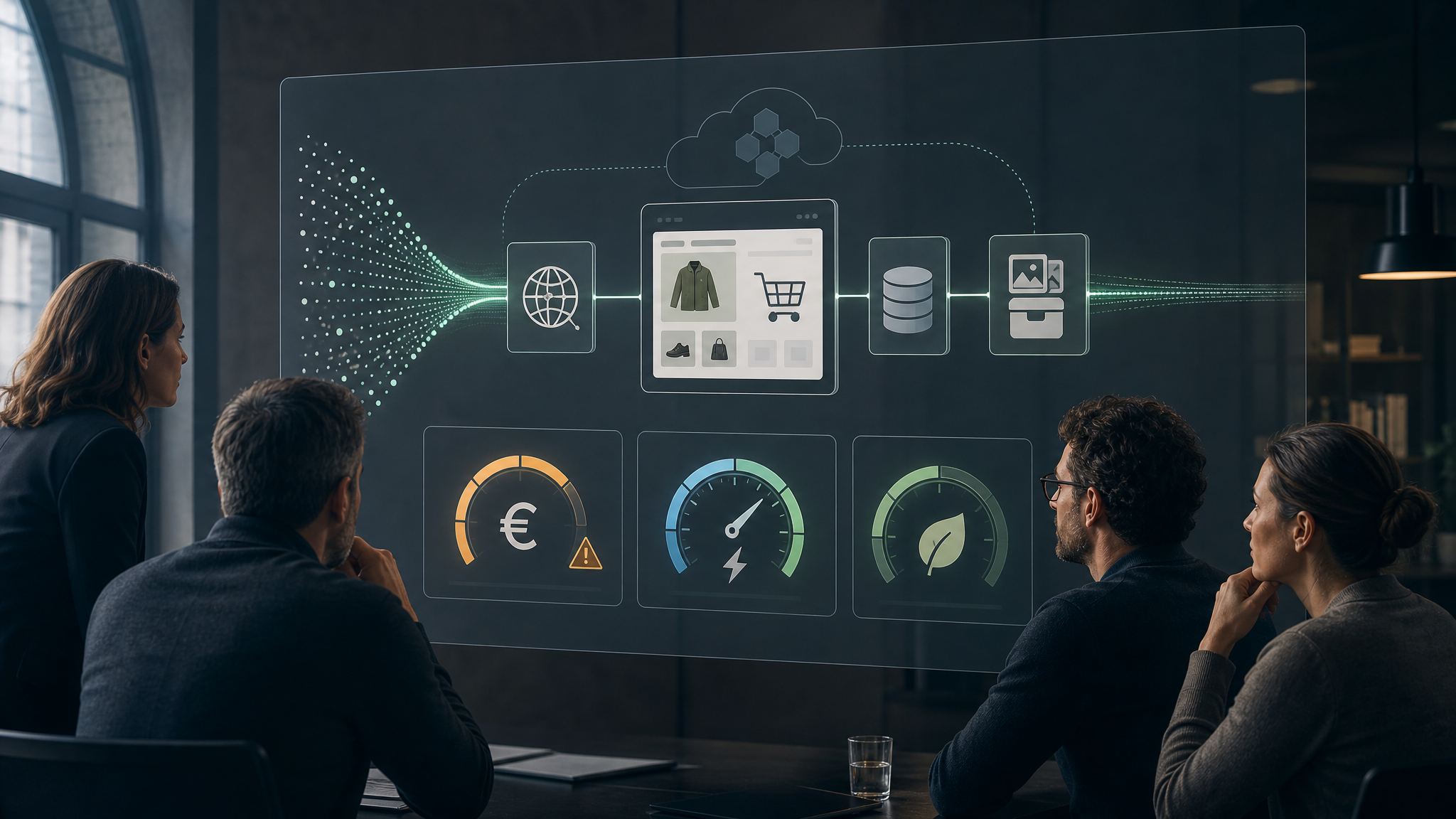 Illustration d’une architecture cloud AWS e-commerce conciliant coûts, performance et sobriété numérique